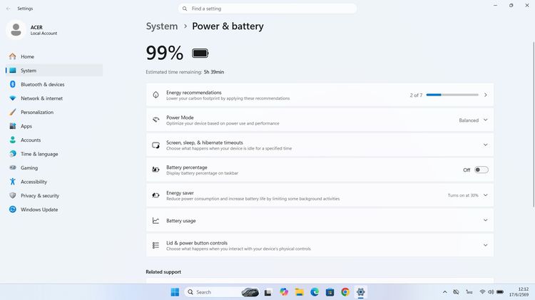 ขาย โน็ตบุ๊ค ACER Extensa Core i5 Gen12 Ram 8 GB M.2 512GB จอ15.6 FHD วินโดว์แท้ ราคา11,800บาท มีประกันศูนย์นานๆ รูปที่ 16
