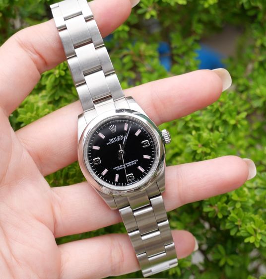 ดำ Rolex Oyster Perpetual 31 mm. Boy size Ref.177200