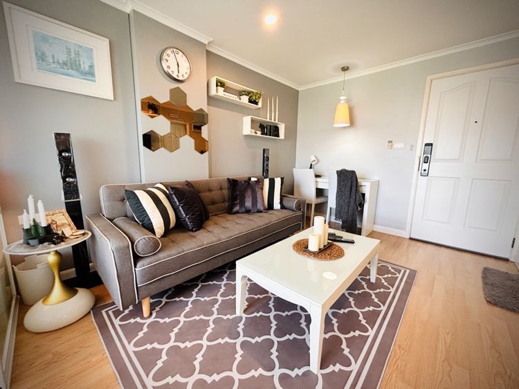 ตกแต่งครบ ไม่อนุญาต ให้เช่า LPNรามคำแหง 26 วิวสระ วิวสวย 1 Bedroom ทำเลดี ใกล้มหาวิทยาลัยABAC  รูปที่ 2