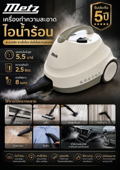 เครื่องทำความสะอาดไอนำ้ร้อน