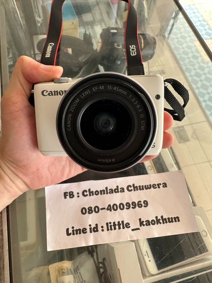 Canon M10 พร้อมคิท 15-45mm สภาพดี ใช้งานปกติ (นิคมลำพูน)
