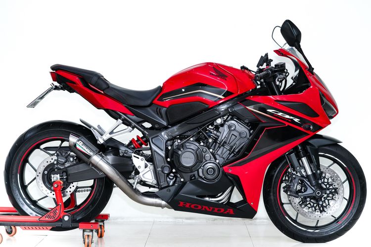 HONDA CBR 650R สีแดง ปี2023 วิ่งน้อย 3,200km ไมล์แท้ มือเดียว ท่อ BURNOUT รถสวยมากไม่มีชนไม่มีล้ม รูปที่ 10