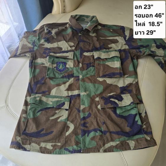 เสื้อทหารลายพรางวินเทจ Woodland Camo แท้ USA