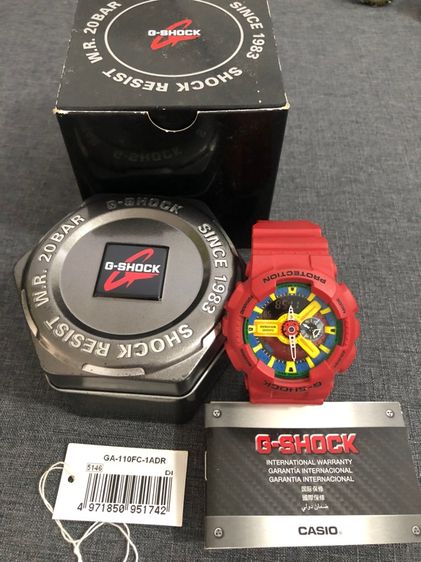 แดง นาฬิกา Casio G-Shock รุ่น GA-110FC-1ADR