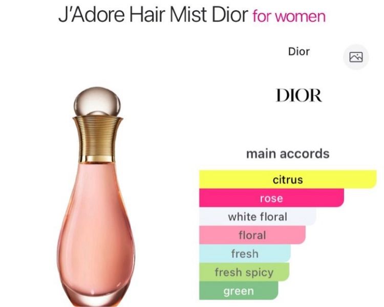 DIOR J'adore Parfum Pour Les Cheveux 40 ml (Hair Mist) No Box น้ำหอมแท้ ส่งฟรี รูปที่ 2