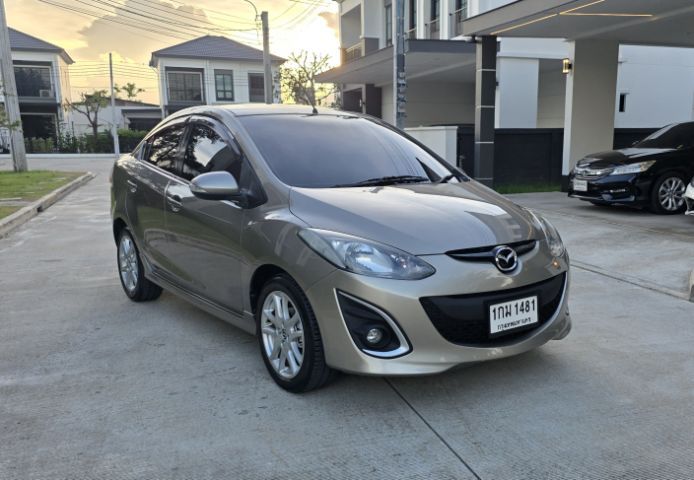 Mazda Mazda 2 2013 1.5 Spirit Sports Sedan เบนซิน ไม่ติดแก๊ส เกียร์อัตโนมัติ น้ำตาล