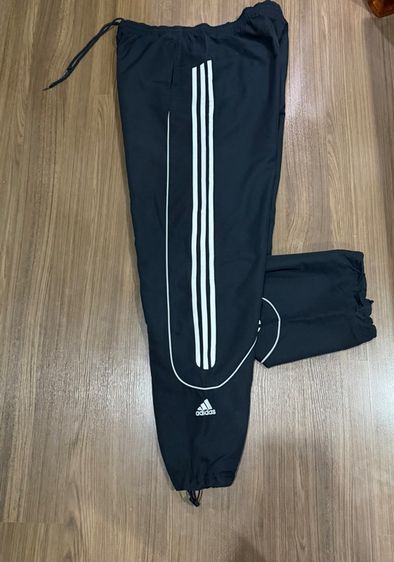 L ไม่มีแขน อื่นๆ 👖กางเกงวอร์มสีดำ(ผ้าร่ม) แบรนด์ addidas