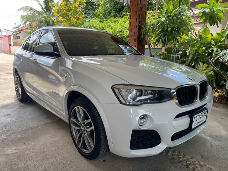 รถ BMW X4 2.0 xDrive20d M Sport 4WD สี ขาว
