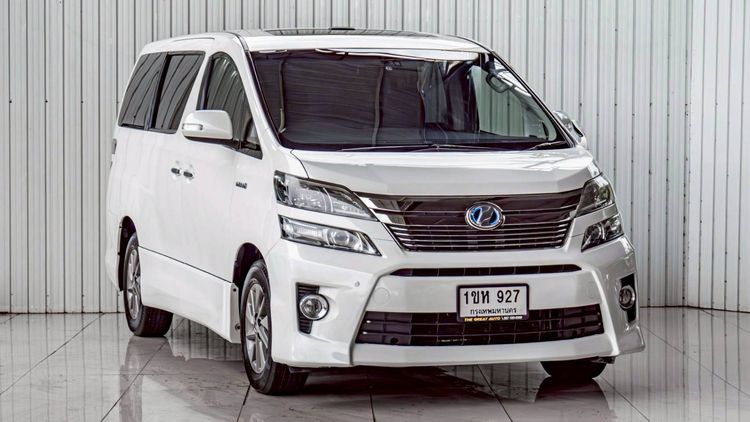 รถ Toyota Vellfire 2.4 Hybrid E-Four 4WD สี ขาว