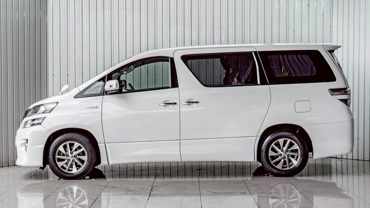 Toyota Vellfire 2012 2.4 Hybrid E-Four 4WD Van ไฮบริด ไม่ติดแก๊ส เกียร์อัตโนมัติ ขาว รูปที่ 3