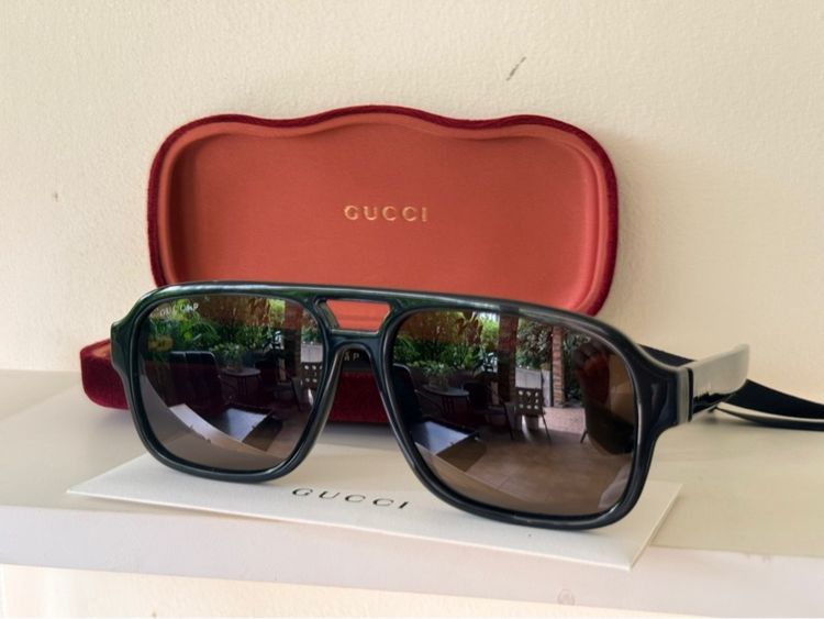 แว่นตากันแดด GUCCI มือหนึ่ง ของแท้ พร้อมอุปกรณ์  รูปที่ 10