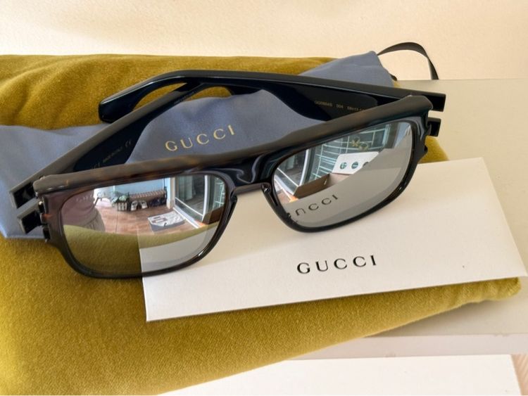 แว่นตากันแดด GUCCI มือหนึ่ง ของแท้ พร้อมอุปกรณ์  รูปที่ 7