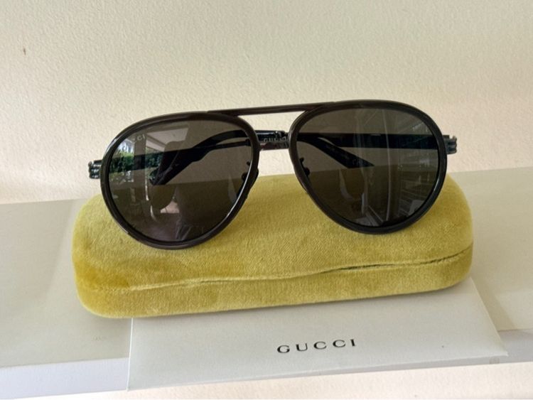 แว่นตากันแดด GUCCI มือหนึ่ง ของแท้ พร้อมอุปกรณ์  รูปที่ 4