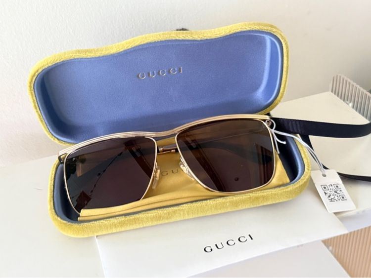 แว่นตากันแดด GUCCI มือหนึ่ง ของแท้ พร้อมอุปกรณ์  รูปที่ 14