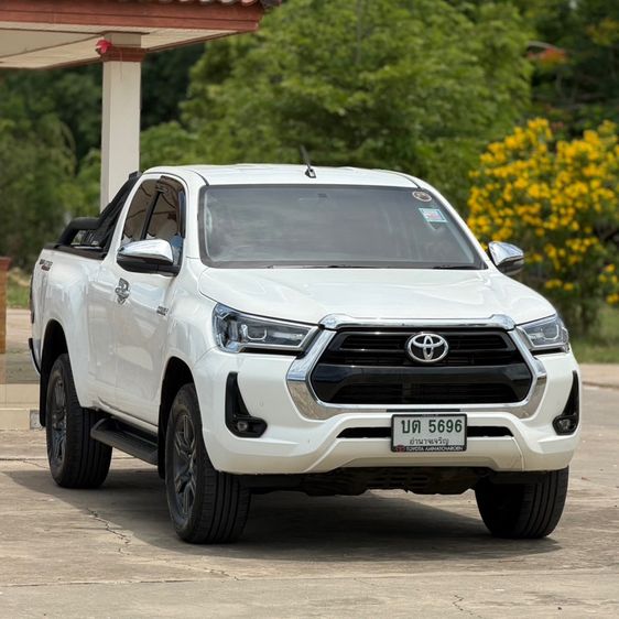 Toyota Hilux Revo 2022 Smart Cab 2.4 Mid Prerunner Pickup ดีเซล ไม่ติดแก๊ส เกียร์อัตโนมัติ ขาว รูปที่ 2
