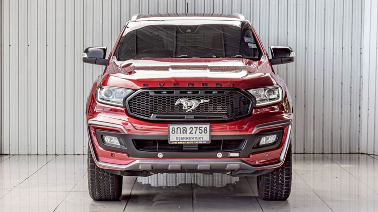 Ford Everest 2019 2.0 Titanium Plus 4WD Utility-car ดีเซล ไม่ติดแก๊ส เกียร์ธรรมดา แดง รูปที่ 3