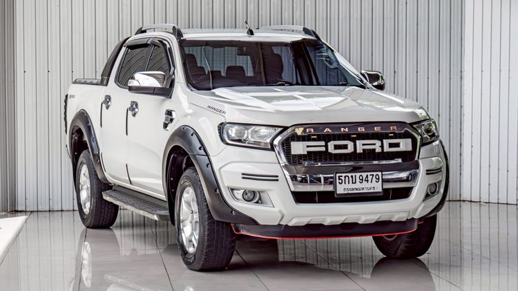 Ford Ranger 2016 2.2 Hi-Rider XLT Pickup ดีเซล ไม่ติดแก๊ส เกียร์อัตโนมัติ ขาว