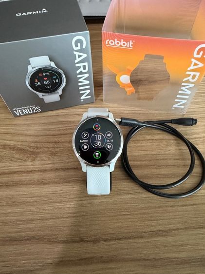 เทา สแตนเลส Garmin Venu2s Smartwatch 