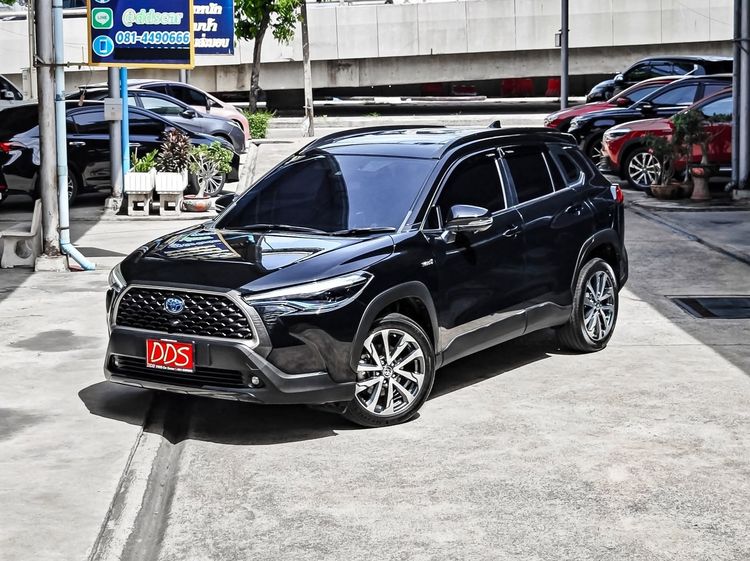 Toyota Corolla Cross 2021 1.8 Hybrid Premium Safety Utility-car เบนซิน เกียร์อัตโนมัติ ดำ รูปที่ 2