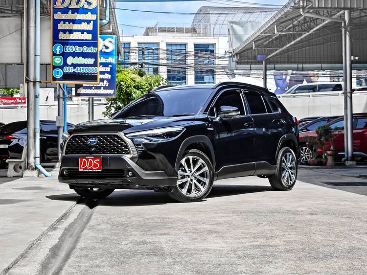 รถ Toyota Corolla Cross 1.8 Hybrid Premium Safety สี ดำ