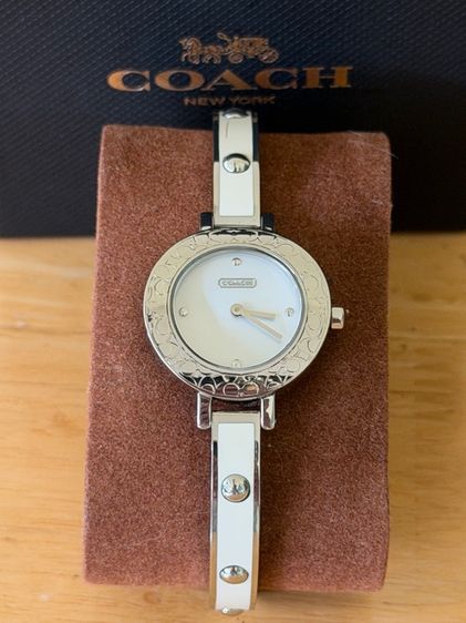 ขาว COACH รุ่น Bridget Dress Stainless Quartz Analog 27 mm 