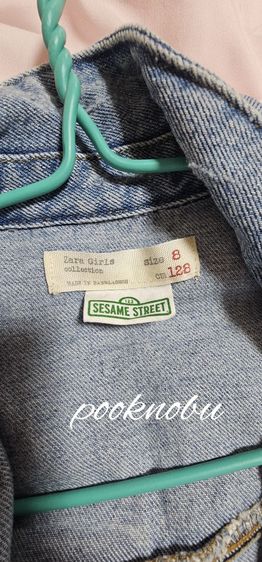 ไม่ระบุ ฟ้า เสื้อคลุมยีนส์เด็ก zara