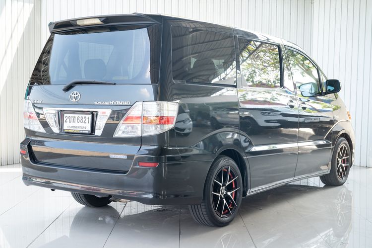 Toyota Alphard 2007 2.4 Hybrid E-Four 4WD Van ไฮบริด ไม่ติดแก๊ส เกียร์อัตโนมัติ ดำ รูปที่ 3