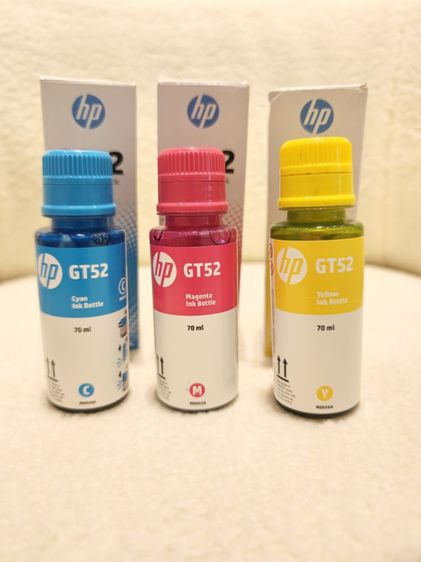 พริ้นเตอร์อิงค์แท้งค์ หมึกแท้ HP GT52 Original Ink (3 สี)
