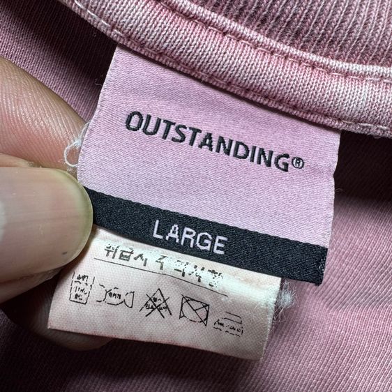 เสื้อยืด Out Stan Ding ผ้าฝอก Oversize Size L รูปที่ 6