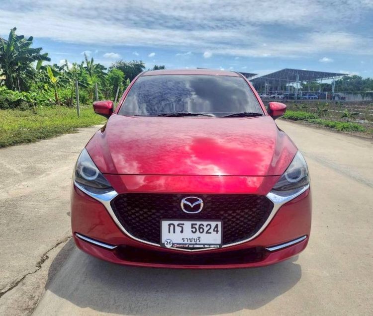 Mazda Mazda 2 2022 1.3 Sports High Plus Sedan เบนซิน ไม่ติดแก๊ส เกียร์อัตโนมัติ แดง รูปที่ 2