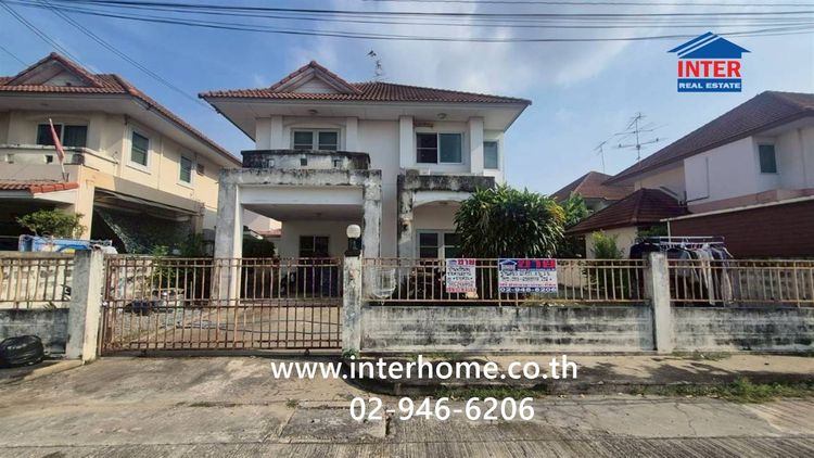 บ้านเดี่ยว 2 ชั้น 60 ตร.ว. หมู่บ้านศิริวรรณ-ชวนชม ซอยนาทอง ถนนบางกรวย-ไทรน้อย บางบัวทอง นนทบุรี