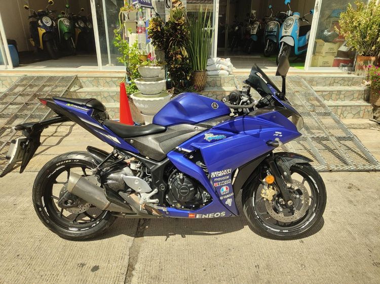 🛵ยังไงก็ขาย R3 ปี 60 เครื่องดี สีสวย สตาร์ทมือ (ไฟABSโชว์) เล่มชุดโอนครบ+เปลี่ยนถ่ายน้ำมันเครื่องฟรี ขายตามสภาพ ไม่มีส่งฟรี รูปที่ 3
