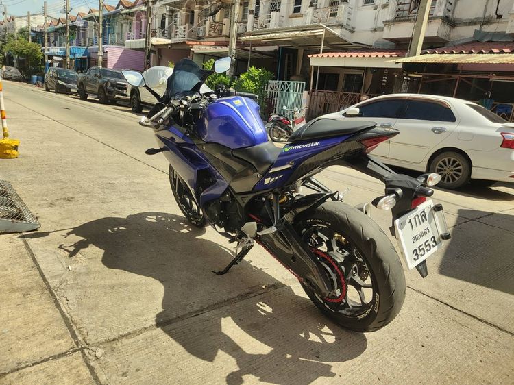🛵ยังไงก็ขาย R3 ปี 60 เครื่องดี สีสวย สตาร์ทมือ (ไฟABSโชว์) เล่มชุดโอนครบ+เปลี่ยนถ่ายน้ำมันเครื่องฟรี ขายตามสภาพ ไม่มีส่งฟรี รูปที่ 7
