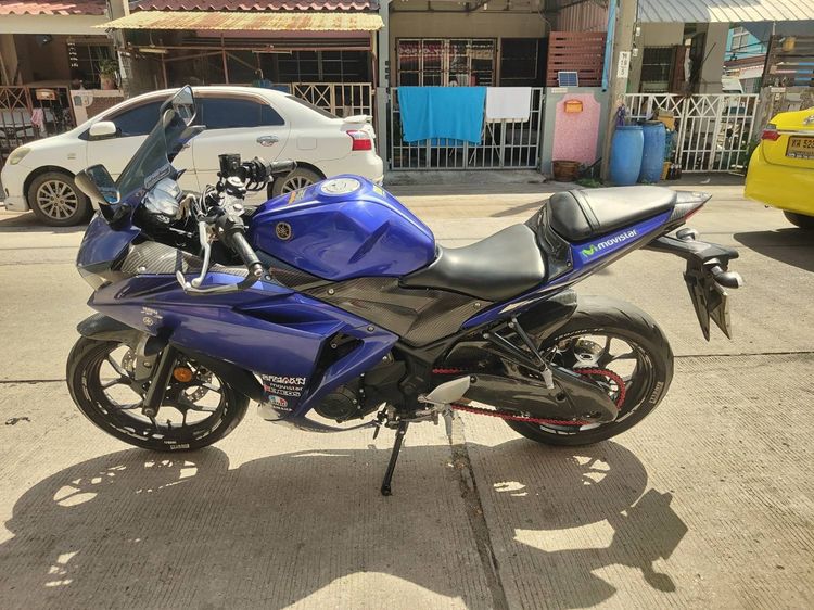 🛵ยังไงก็ขาย R3 ปี 60 เครื่องดี สีสวย สตาร์ทมือ (ไฟABSโชว์) เล่มชุดโอนครบ+เปลี่ยนถ่ายน้ำมันเครื่องฟรี ขายตามสภาพ ไม่มีส่งฟรี รูปที่ 2