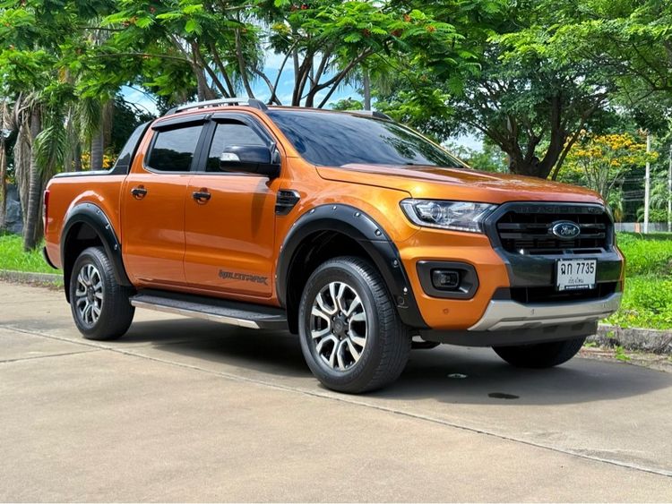 Ford Ranger 2019 2.0 Hi-Rider Wildtrak Pickup ดีเซล เกียร์อัตโนมัติ ส้ม รูปที่ 2