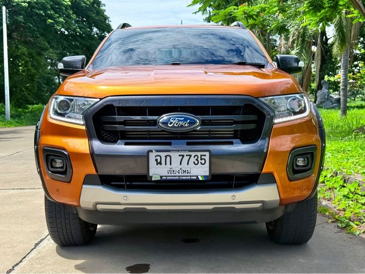 รถ Ford Ranger 2.0 Hi-Rider Wildtrak สี ส้ม