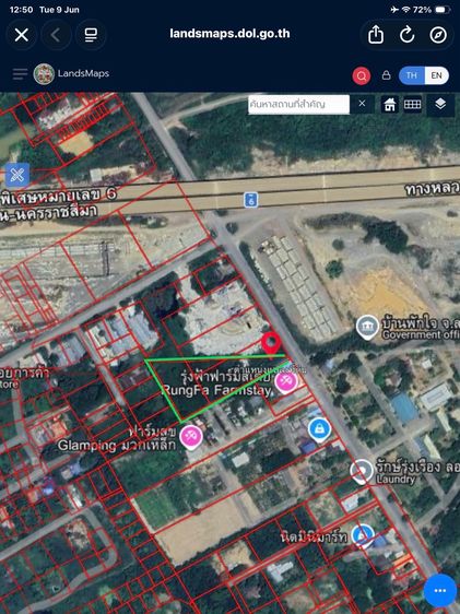 ขายถูก ที่ดินมวกเหล็กทำเลทองติดถนนสายหลัก รูปที่ 2
