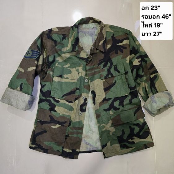 เสื้อทหารลายพราง Woodland วินเทจ USA แท้