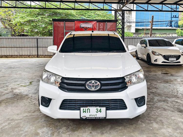 Toyota Hilux Revo 2015 2.4 J Pickup ดีเซล ไม่ติดแก๊ส เกียร์ธรรมดา ขาว รูปที่ 2