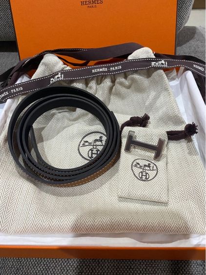 📣📣NEW ของใหม่อุปกรณ์ครบ แท้💯เข็มขัด Hermes Focus 13 mm Belt Size 90 สี Noir และ Gold หัวเงิน อุปกรณ์ครบกล่อง