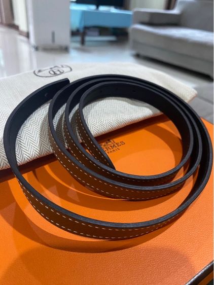 📣📣NEW ของใหม่อุปกรณ์ครบ แท้💯เข็มขัด Hermes Focus 13 mm Belt Size 90 สี Noir และ Gold หัวเงิน อุปกรณ์ครบกล่อง รูปที่ 4