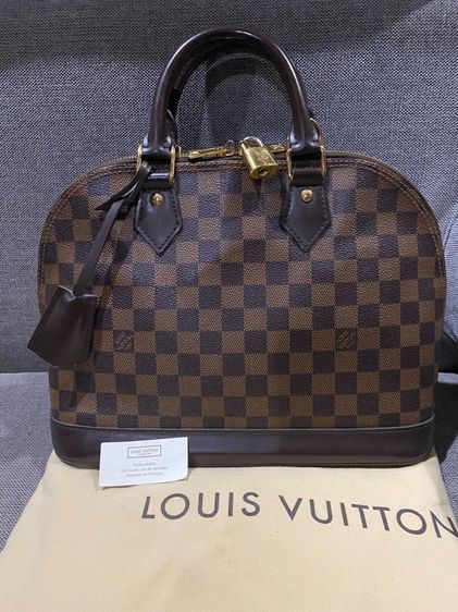 หญิง น้ำตาล อื่นๆ 👜แท้ 💯 Louis Vuitton Alma PM Damier Ebene สภาพสวย ทรงเป๊ะ คลาสสิกถือคล่องตัว พร้อมถุงผ้า