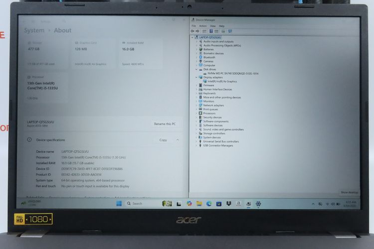 ACER ASPIRE 5 Core i5-1335U RAM16.512GB รูปที่ 2