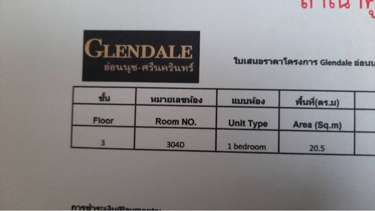 ตกแต่งครบ GLENDALE อ่อนนุช-ศรีนครินทร์ รูปที่ 2
