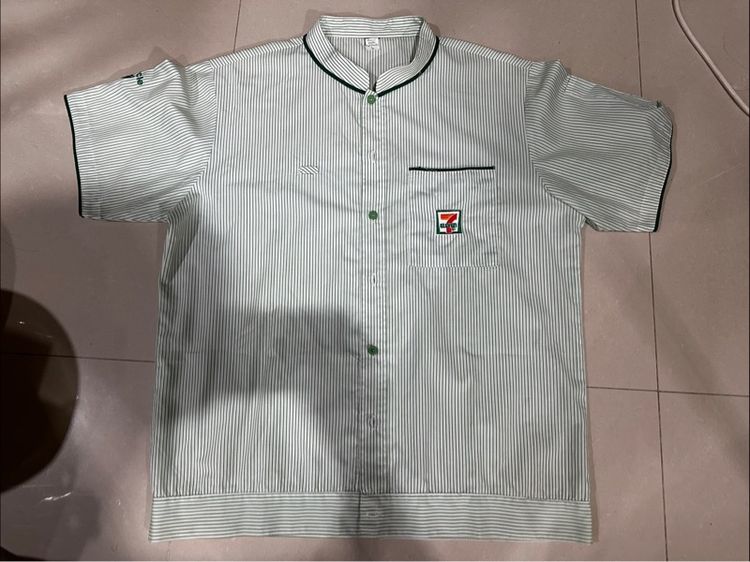 เสื้อเซอร์วิส 7-11 คอจีน ไซส์ L สภาพดีงาม