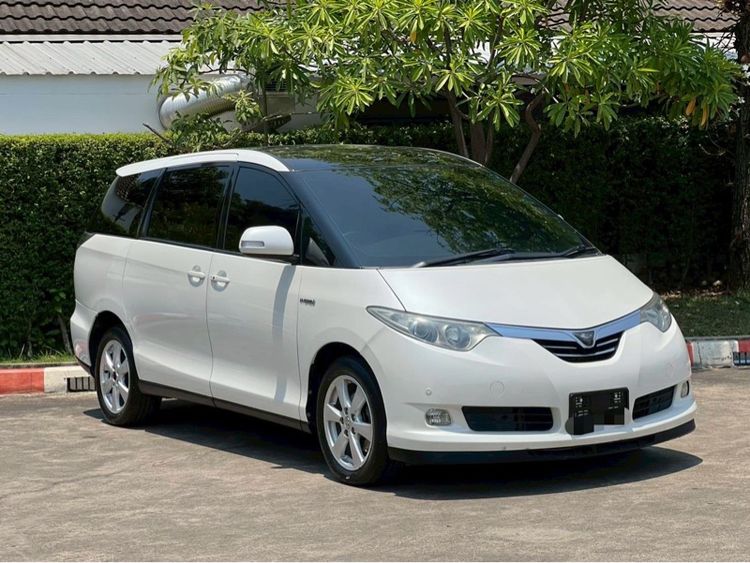 Toyota Estima 2007 Van เบนซิน ไม่ติดแก๊ส เกียร์อัตโนมัติ ขาว รูปที่ 2