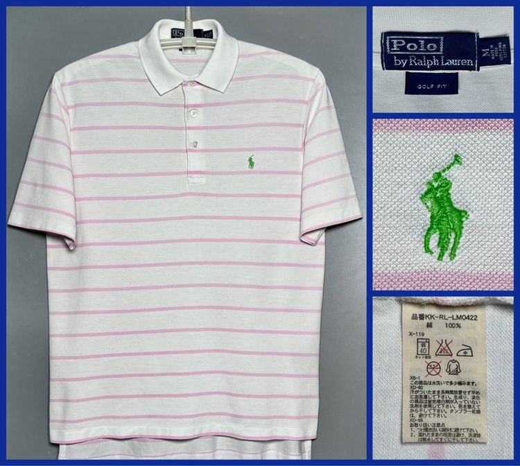 แขนสั้น เสื้อโปโล ⚠️ผลิตในทวีปอเมริกา‼️เสื้อ POLO RALPH LAUREN ของแท้ สไตล์สปอร์ต ทรง GOLF FIT