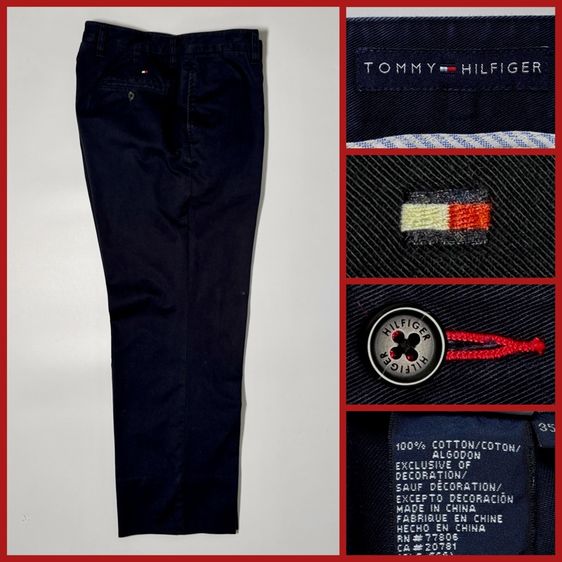 ⚠️รุ่นใหม่‼️กางเกง TOMMY HILFIGER ของแท้ ผ้าชิโน่ สไตล์ลำลอง