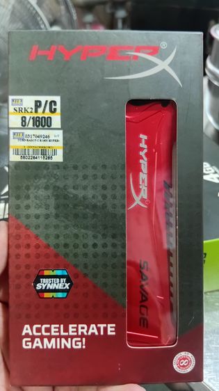 อื่นๆ RAM PC DDR3 Kingston HyperX FURY REDความจุ 8GB (4GB จำนวน 2 แถว วิ่ง Dual Channel) ความเร็วบัส 1600 MHz
