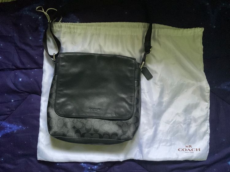 ไม่ระบุ ดำ อื่นๆ Coach houston map bag cross body ของแท้